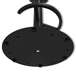 Барный стул вращающийся со спинкой и подлокотниками Douglas Rhombus Черный Велюр варинант исполнения - 8 | Loft Concept в Воронеже