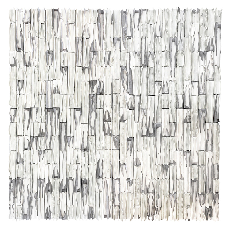 Объемное фактурное панно Metropolis in shades of White Белый бетон в Воронеже | Loft Concept 