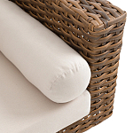 Трехместный садовый диван из плетеного пластика Matteo варинант исполнения - 3 | Loft Concept в Воронеже