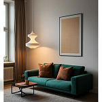 Подвесной вязаный белый светильник «Моника» варинант исполнения - 2 | Loft Concept в Воронеже