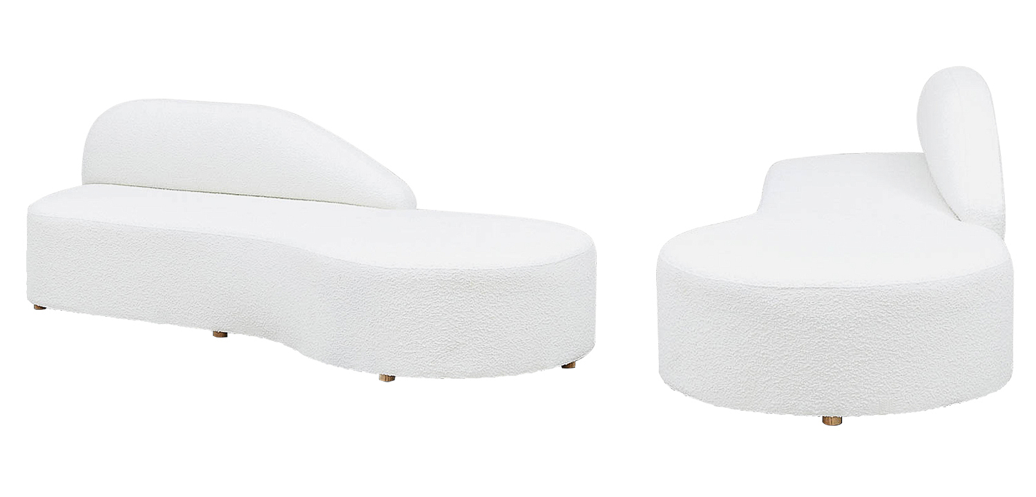 Диван Elsie White Boucle Sofa Диван Elsie White Boucle Sofa - Loft-Concept в Воронеже