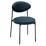 Стул металлический с мягкой спинкой и сиденьем из велюра Alfie Chair варинант исполнения - 3 | Loft Concept в Воронеже