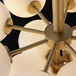 Люстра круглая со стеклянными сферами Maleficent варинант исполнения - 3 | Loft Concept в Воронеже