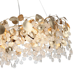 Люстра с декоративными подвесками из прозрачного стекла в форме монеток FAIRYTREE Light варинант исполнения - 11 | Loft Concept в Воронеже