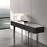 Консоль чёрная с позолоченной центральной частью Beyond Console варинант исполнения - 2 | Loft Concept в Воронеже