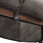 Кресло Duncan винтажная черная кожа варинант исполнения - 5 | Loft Concept в Воронеже