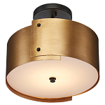 Потолочный светильник круглый светодиодный Semicircular Gold Panels старинная латунь варинант исполнения - 2 | Loft Concept в Воронеже