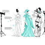 Megan Hess. Audrey Hepburn варинант исполнения - 2 | Loft Concept в Воронеже