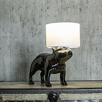 Настольная лампа COLLECTION OF DOGS с абажуром Бульдог варинант исполнения - 3 | Loft Concept в Воронеже