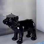Дизайнерский журнальный стол с основанием в виде собаки Tufetic варинант исполнения - 1 | Loft Concept в Воронеже