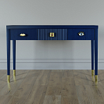 Дизайнерский Письменный стол Elsa Dreams Blue с тремя ящиками варинант исполнения - 1 | Loft Concept в Воронеже