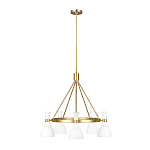 Люстра с 5-ю плафонами в форме песочных часов с узкими перфорированными отверстиями Feiss варинант исполнения - 8 | Loft Concept в Воронеже