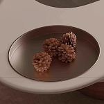 Журнальный столик фигурный со стеклянной столешницей Table Drop варинант исполнения - 6 | Loft Concept в Воронеже