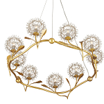 Люстра круглая с декором в виде цветков одуванчика Hanging Dandelion варинант исполнения - 3 | Loft Concept в Воронеже