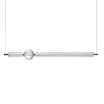 Подвесной светильник линейный с шарообразным рифленым плафоном Crystal Globule варинант исполнения - 1 | Loft Concept в Воронеже