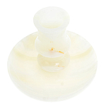 Подсвечник в виде чаши из натурального камня оникс Stone Candlestick варинант исполнения - 2 | Loft Concept в Воронеже