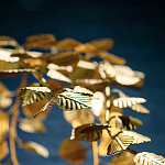 Люстра золотая с декором в виде веток эвкалипта Eucalyptus Branches варинант исполнения - 6 | Loft Concept в Воронеже