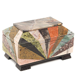 Шкатулка из натурального камня змеевик Stone Casket варинант исполнения - 1 | Loft Concept в Воронеже