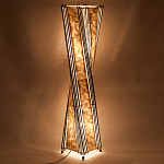 Торшер из перламутра на металлическом каркасе Indonesian Wave варинант исполнения - 4 | Loft Concept в Воронеже