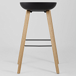 Барный стул на ножках из натурального дерева Boras Black варинант исполнения - 4 | Loft Concept в Воронеже