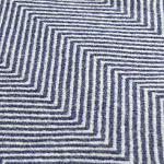Плед из шерсти мериноса темно-синего цвета 130×180 см Indigo Waves варинант исполнения - 2 | Loft Concept в Воронеже