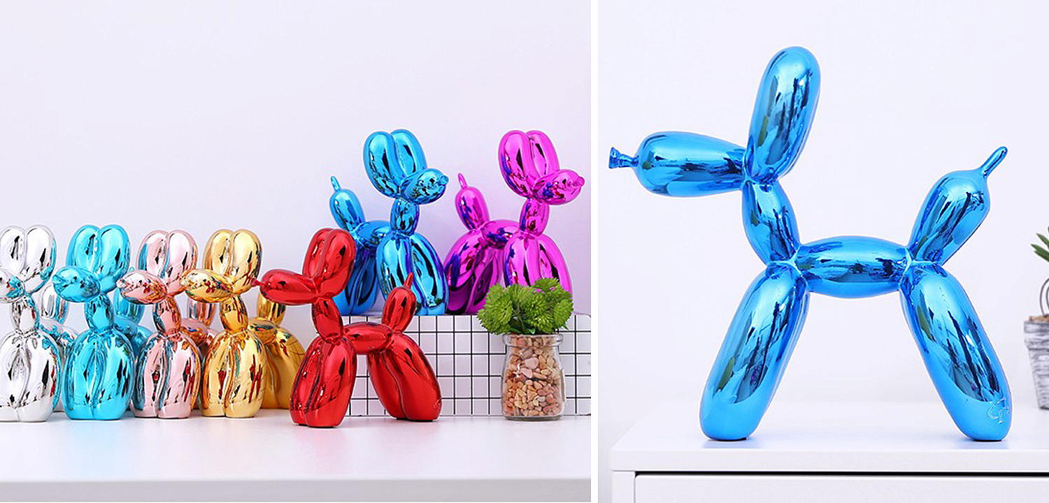 Статуэтка Jeff Koons Balloon Dog medium Blue Статуэтка Jeff Koons Balloon Dog medium Blue - Loft-Concept в Воронеже