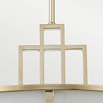 Подвесной светильник цвета латунь с белым матовым плафоном с геометрическим рисунком Feiss варинант исполнения - 4 | Loft Concept в Воронеже
