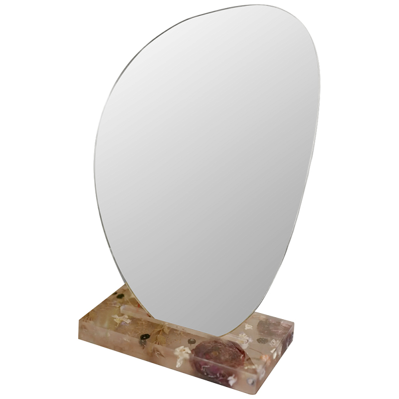 Настольное зеркало с подставкой из эпоксидной смолы с цветами Epoxy Resin Flowers Mirror Розовый Зеркало Настольное зеркало с подставкой из эпоксидной смолы с цветами Epoxy Resin Flowers Mirror Розовый Зеркало в Воронеже | Loft Concept