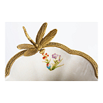 Ваза из фарфора с бронзовой стрекозой  Paradise Dragonfly варинант исполнения - 4 | Loft Concept в Воронеже