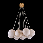 Люстра подвесная круглая с сферическими плафонами из натурального камня Glowing Spheres варинант исполнения - 12 | Loft Concept в Воронеже