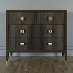 Бельевой Комод с 4 ящиками Elsa Dreams Walnut варинант исполнения - 5 | Loft Concept в Воронеже