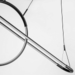 Светодиодная люстра Black LED Circle and Oval Lamp варинант исполнения - 5 | Loft Concept в Воронеже