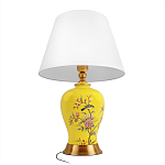 Настольная лампа желтая с изображением птиц Slip Away варинант исполнения - 3 | Loft Concept в Воронеже