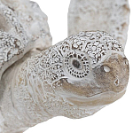 Статуэтка черепаха с ажурным панцирем и детализированной текстурой в белом цвете Marine Accessories варинант исполнения - 5 | Loft Concept в Воронеже