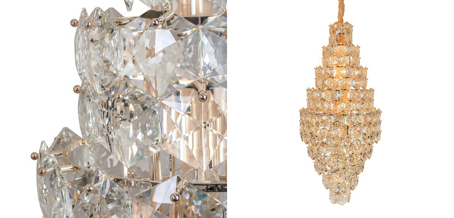 Люстра Tiers Crystal Light Chandelier 65 Люстра Tiers Crystal Light Chandelier 65 - Loft-Concept в Воронеже