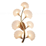 Бра в виде золотистой ветви с прозрачными листьями Andrea Wall Lamp варинант исполнения - 2 | Loft Concept в Воронеже