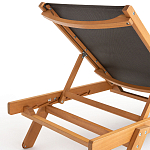 Шезлонг из текстиля и эвкалипта Power of Nature варинант исполнения - 4 | Loft Concept в Воронеже