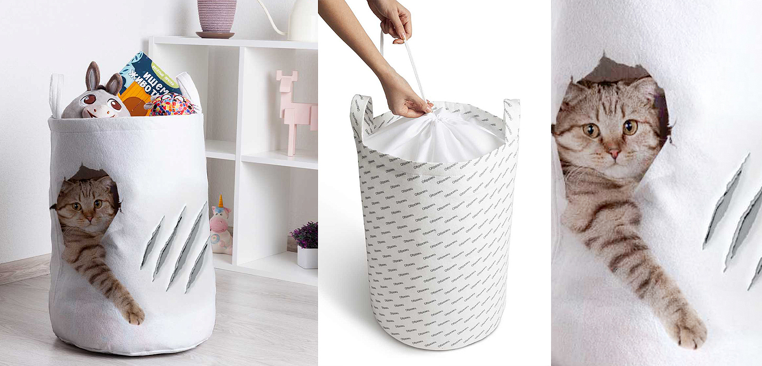 Корзина Hello Cat Basket Корзина Hello Cat Basket - Loft-Concept в Воронеже