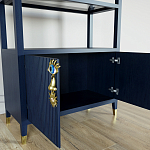 Стеллаж со стеклянными полками Elsa Dreams Blue варинант исполнения - 5 | Loft Concept в Воронеже