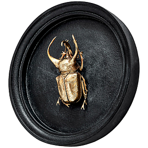 Аксессуар на стену Золотой Жук в круглой раме II