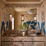 Обои ручная роспись Sarus Cranes Colourway SC-208 on Raw Silk dyed silk варинант исполнения - 3 | Loft Concept в Воронеже