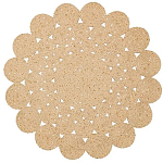 Ковер круглый с джутовой основой Round tourniquet варинант исполнения - 1 | Loft Concept в Воронеже