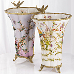 Декоративная ваза из фарфора с бронзовыми вставками Eden Garden варинант исполнения - 6 | Loft Concept в Воронеже