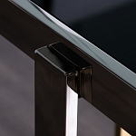 Консоль в современном стиле с черной стекляной столешницей Console with Black Glass варинант исполнения - 3 | Loft Concept в Воронеже