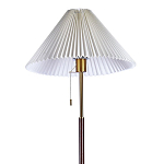 Торшер с плиссированным белым абажуром Pleated White Floor Lamp варинант исполнения - 2 | Loft Concept в Воронеже