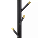 Напольная вешалка чёрная с золотистыми элементами Branches Hangers варинант исполнения - 1 | Loft Concept в Воронеже