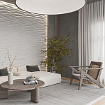 Гипсовая 3D панель с принтографией PM-01 варинант исполнения - 2 | Loft Concept в Воронеже