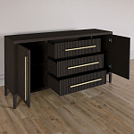 Буфет Primo с тремя ящиками и двумя фасадами Темный орех варинант исполнения - 5 | Loft Concept в Воронеже