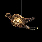 Подвесной светильник с прозрачной стеклянной птичкой Serip Voa варинант исполнения - 7 | Loft Concept в Воронеже