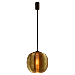 Подвесной светильник со стеклянным рельефным плафоном золото Perforated Glass 25 варинант исполнения - 2 | Loft Concept в Воронеже